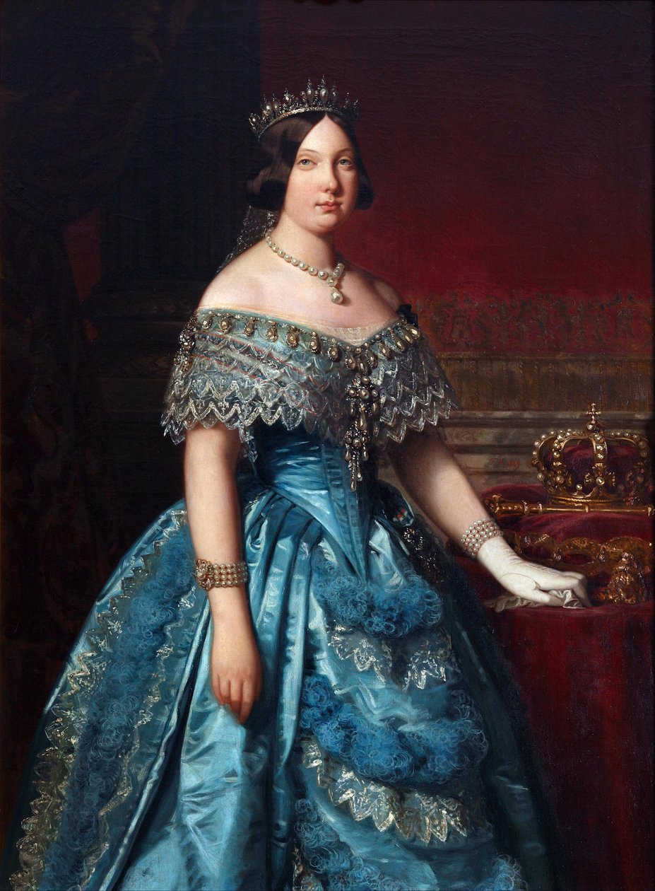 Spanyol Izabella portréja alkotó: Federico de Madrazo y Kuntz