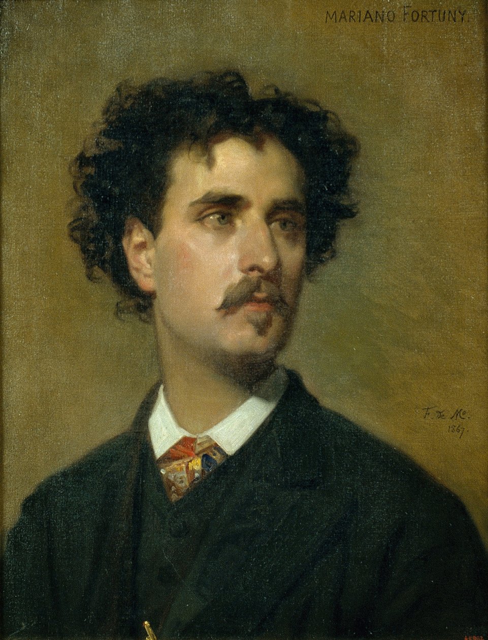 Marià Fortuny portréja alkotó: Federico de Madrazo y Kuntz