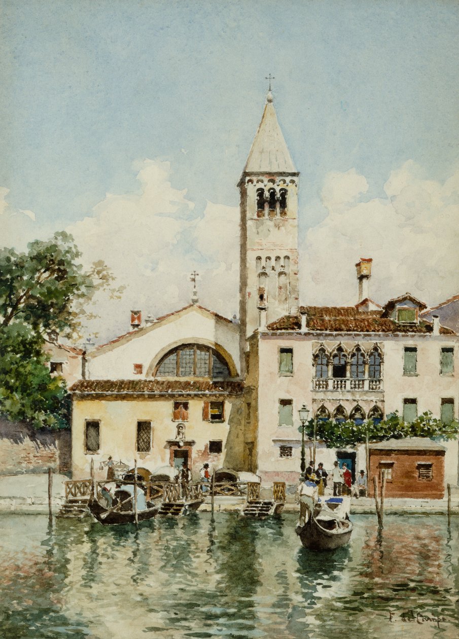 San Samuele, Velence (akvarell) alkotó: Federico del Campo