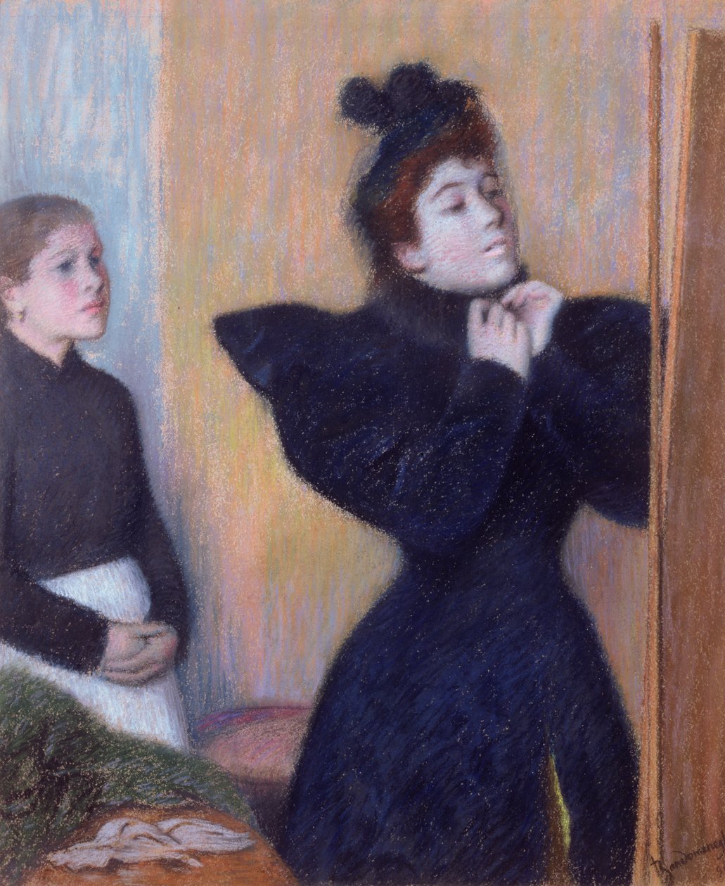 Preparing to Out, 1894 (pasztell) alkotó: Federigo Zandomeneghi
