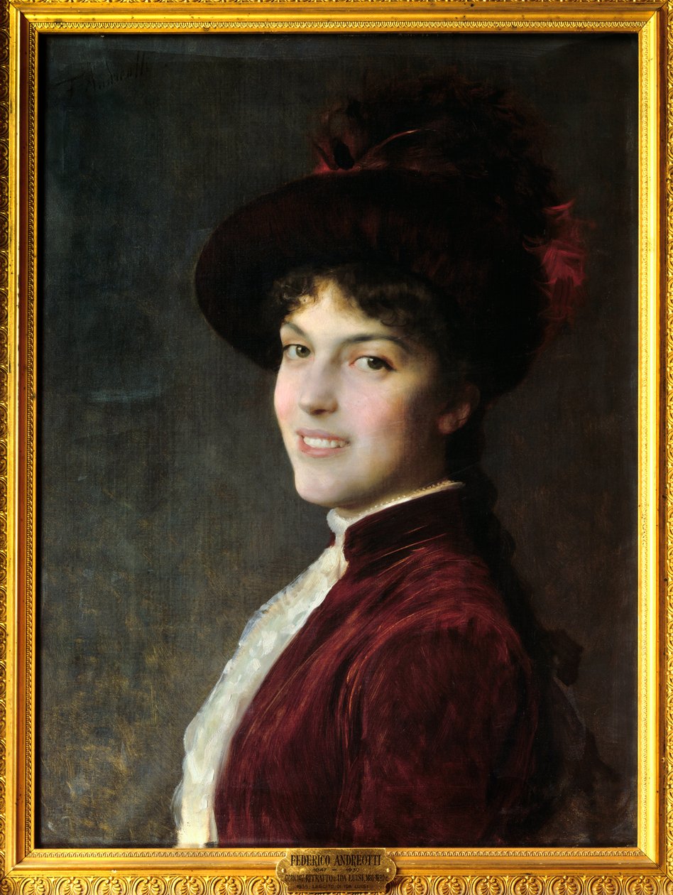 Ida Louise portréja Federico Andreotti (1847-1930) festménye 1880 Firenze, Modern Művészetek Múzeuma alkotó: Federigo Andreotti