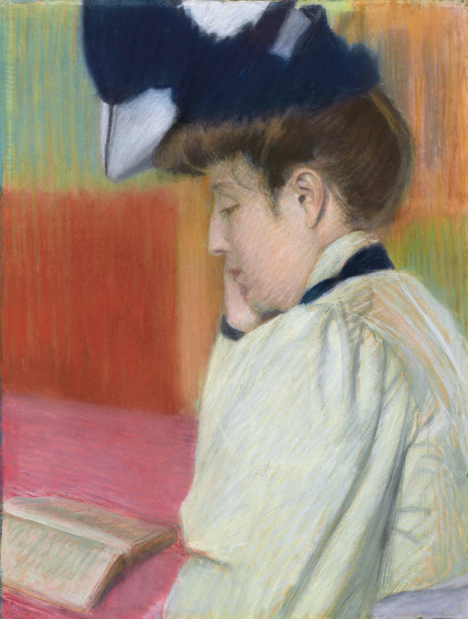 Olvasó nő; Olvasó nő, c. 1890 alkotó: Federigo Zandomeneghi