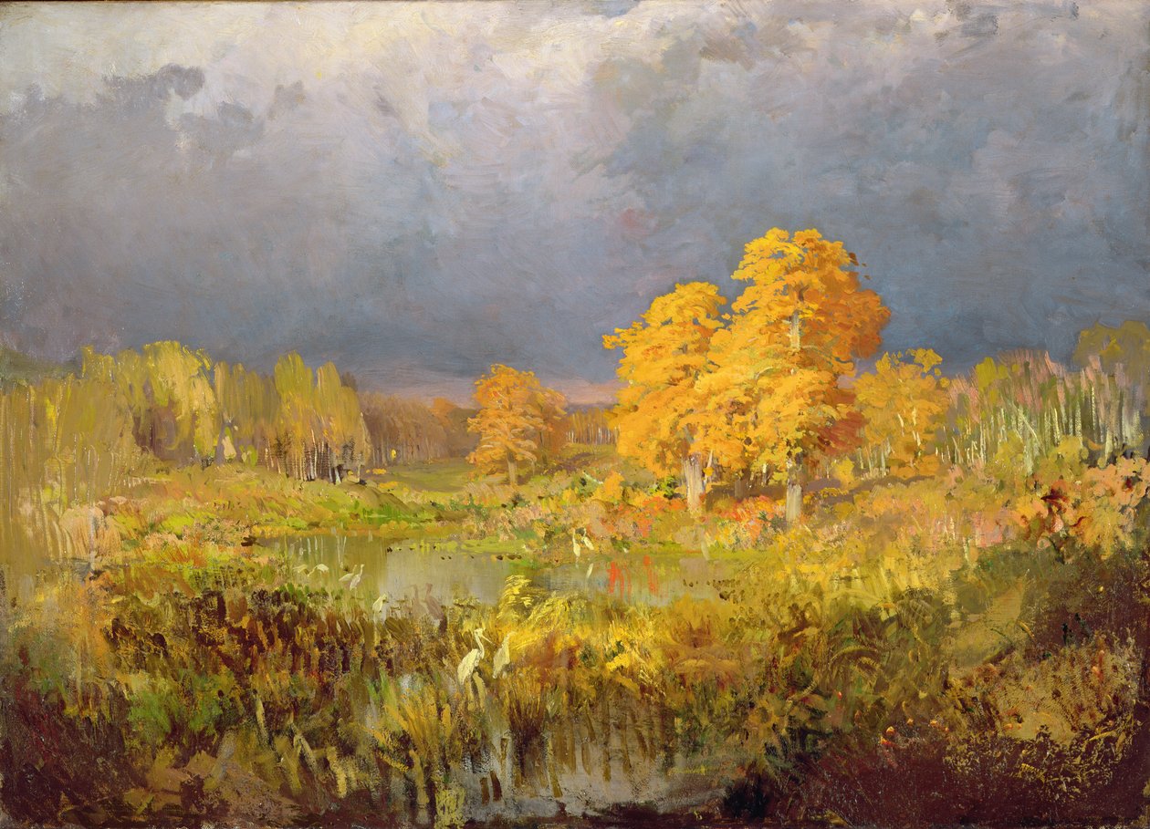 Erdei mocsár ősszel, 1872 körül alkotó: Fedor Aleksandrovich Vasiliev