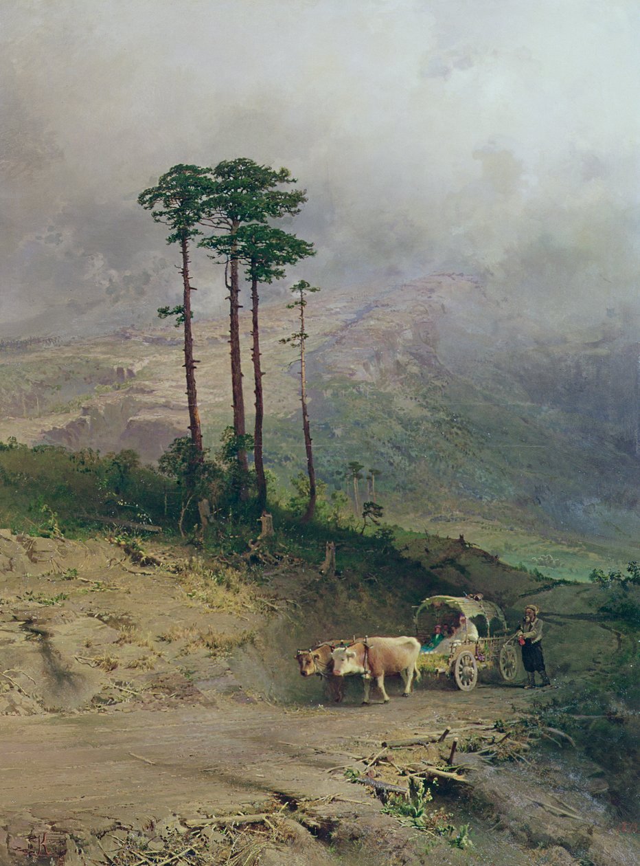 A Krími-hegységben, 1873 alkotó: Fedor Aleksandrovich Vasiliev