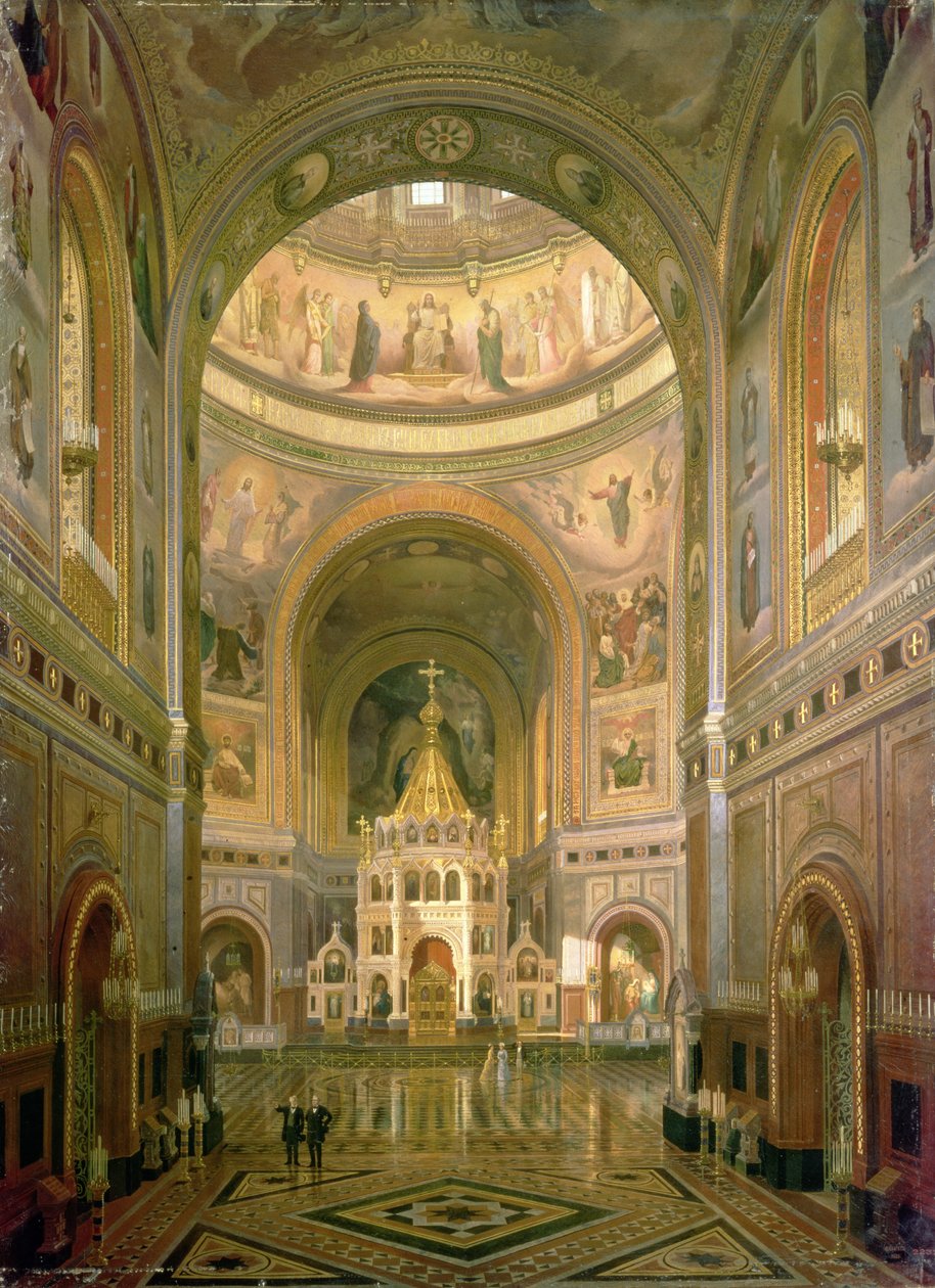 A moszkvai Megváltó Krisztus templom belseje, 1883 alkotó: Fedor Andreevich Klages