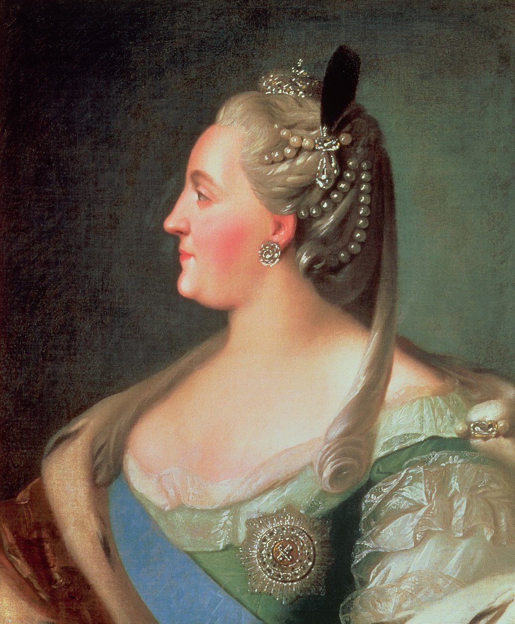 II. Nagy Katalin császárné (1729-96) portréja, 1763 után alkotó: Fedor Stepanovich Rokotov