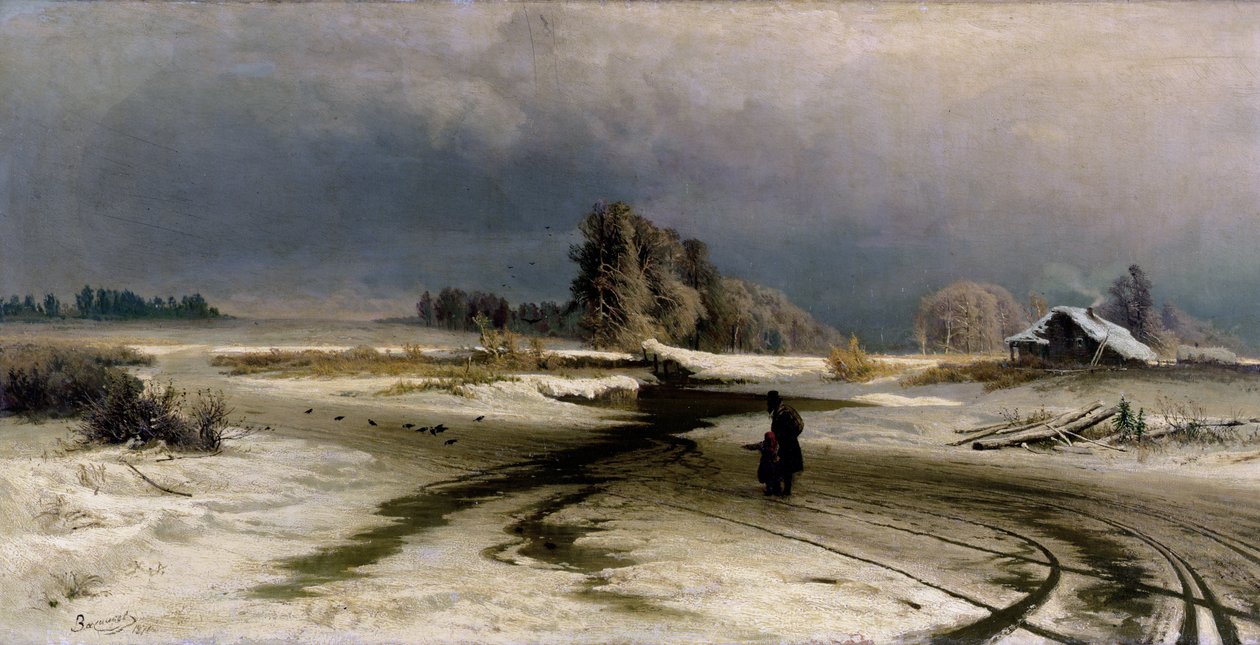 Olvadás, 1871 alkotó: Fedor Aleksandrovich Vasiliev