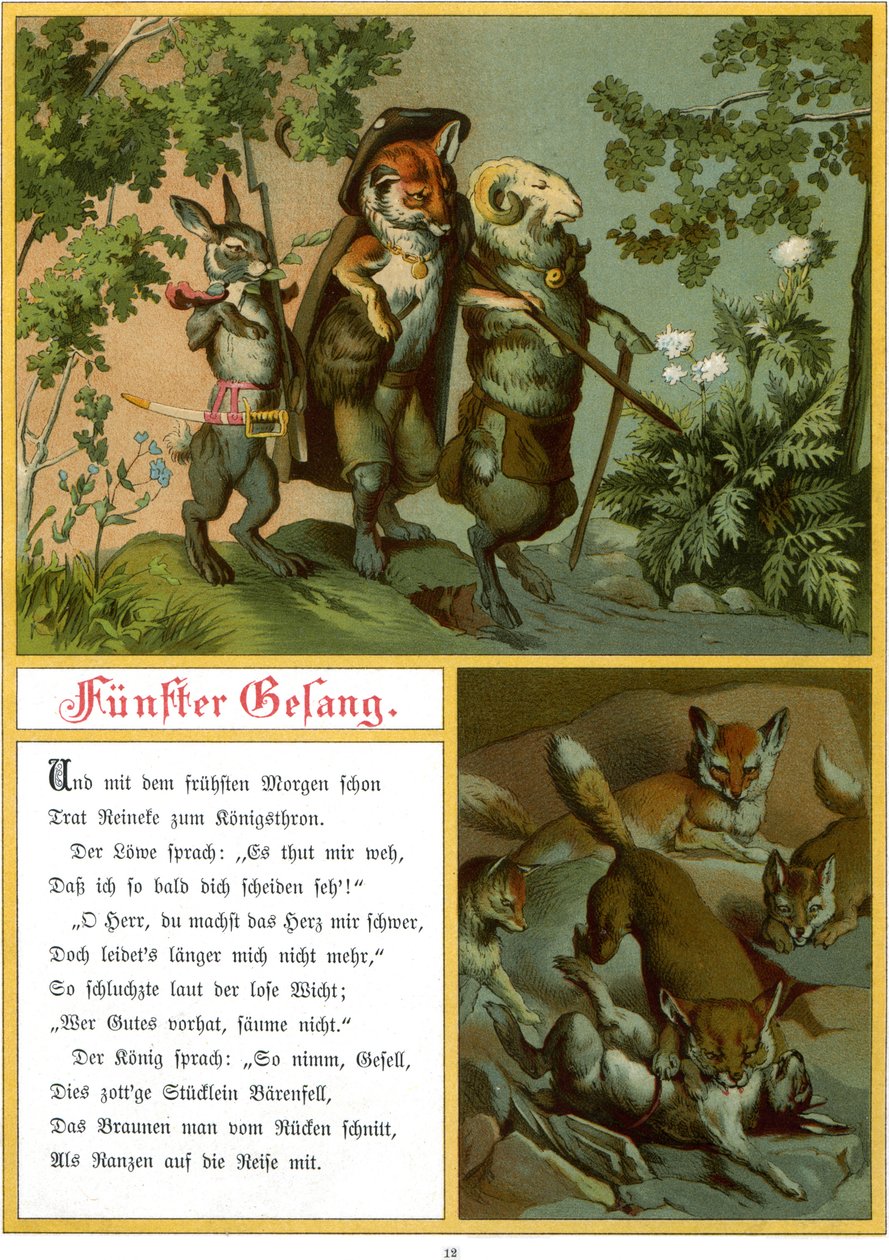 Reynard, a róka, vagy „Reineke Fuchs” alkotó: Fedor Alexis Flinzer