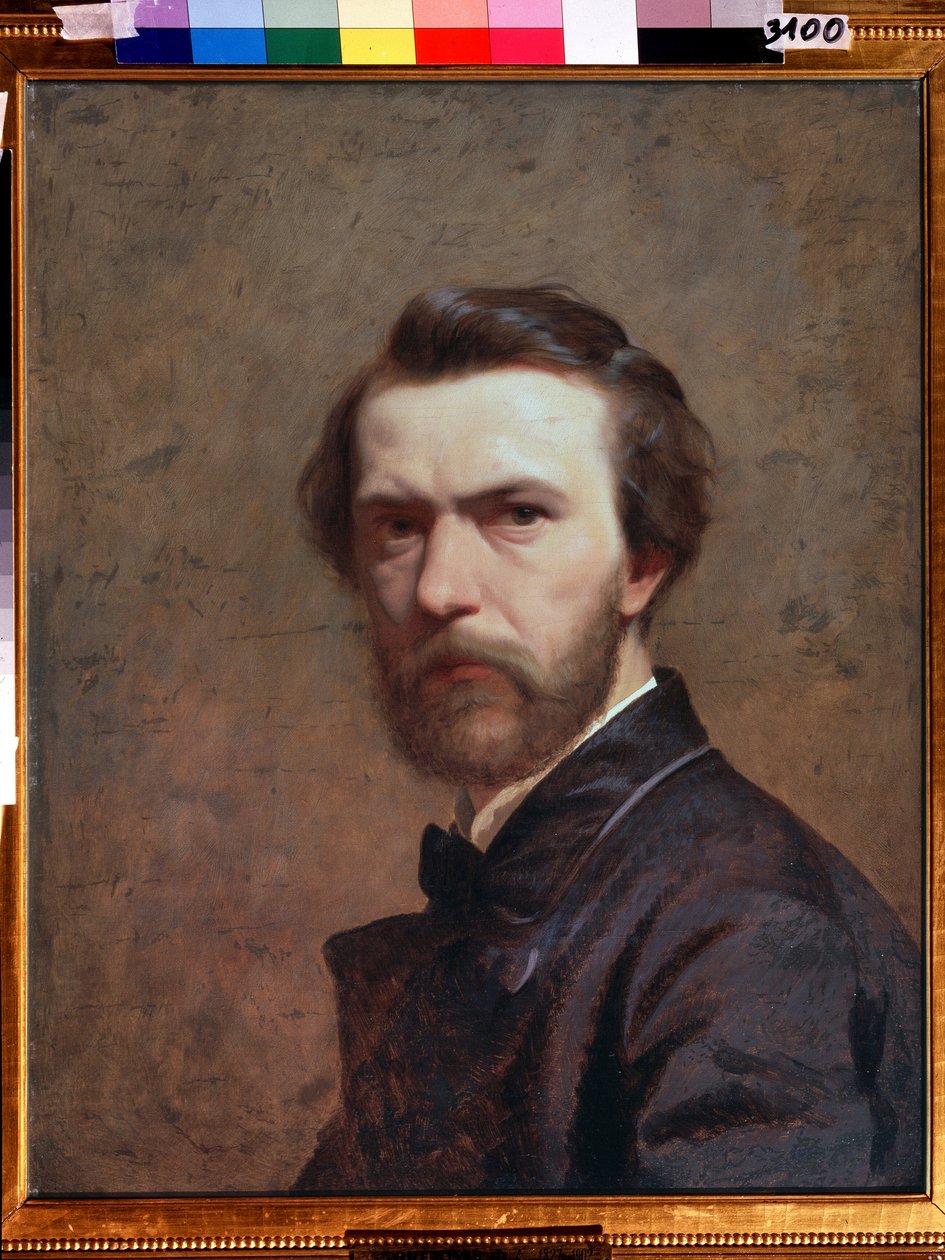 "Autoportré" Feodor Andreevich Bronnikov (1827-1902) festménye 1860-1870 Füst. 61x48 km Állami Tretyakov Galéria Moszkva alkotó: Fedor Andreevich Bronnikov