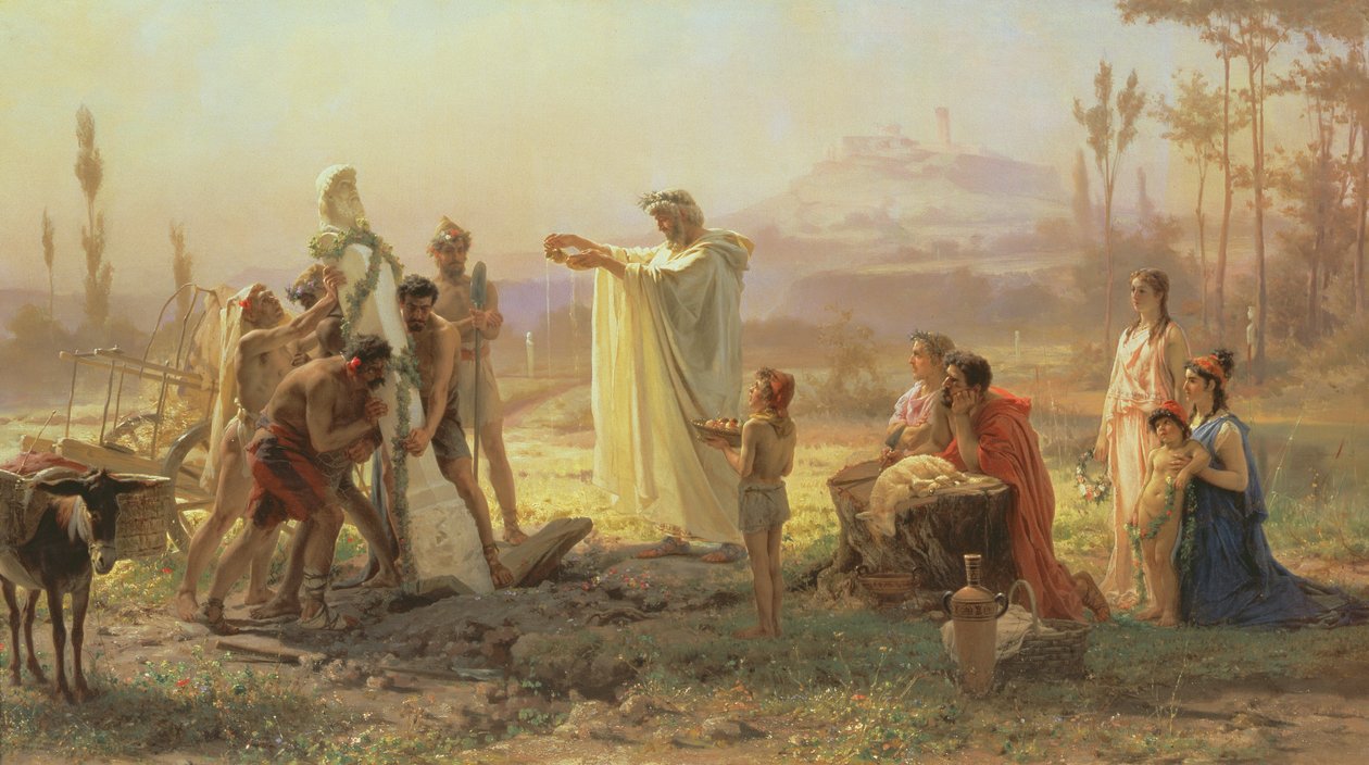 Hermész felszentelése, 1874 alkotó: Fedor Andreevich Bronnikov