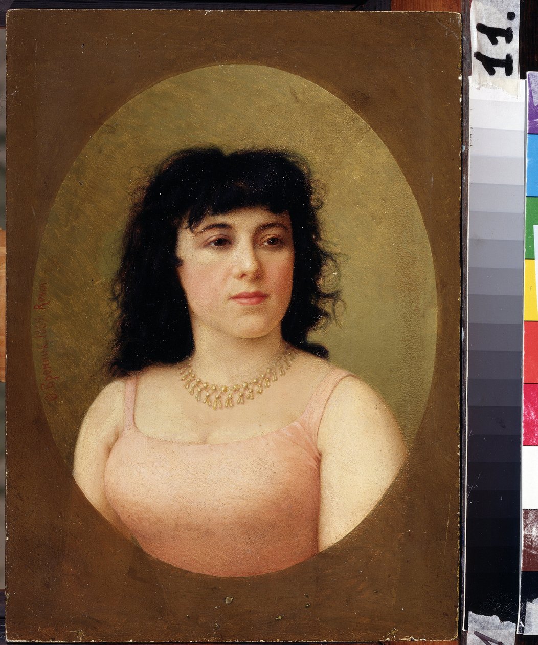 ""Virginia Zucchi olasz balerina (1849-1930) portréja"" Feodor Andrejevics Bronnikov (1827-1902) festménye, 1889-es észak-oszét Tuganov Művészeti Múzeum, Vlagyikavkaz alkotó: Fedor Andreevich Bronnikov