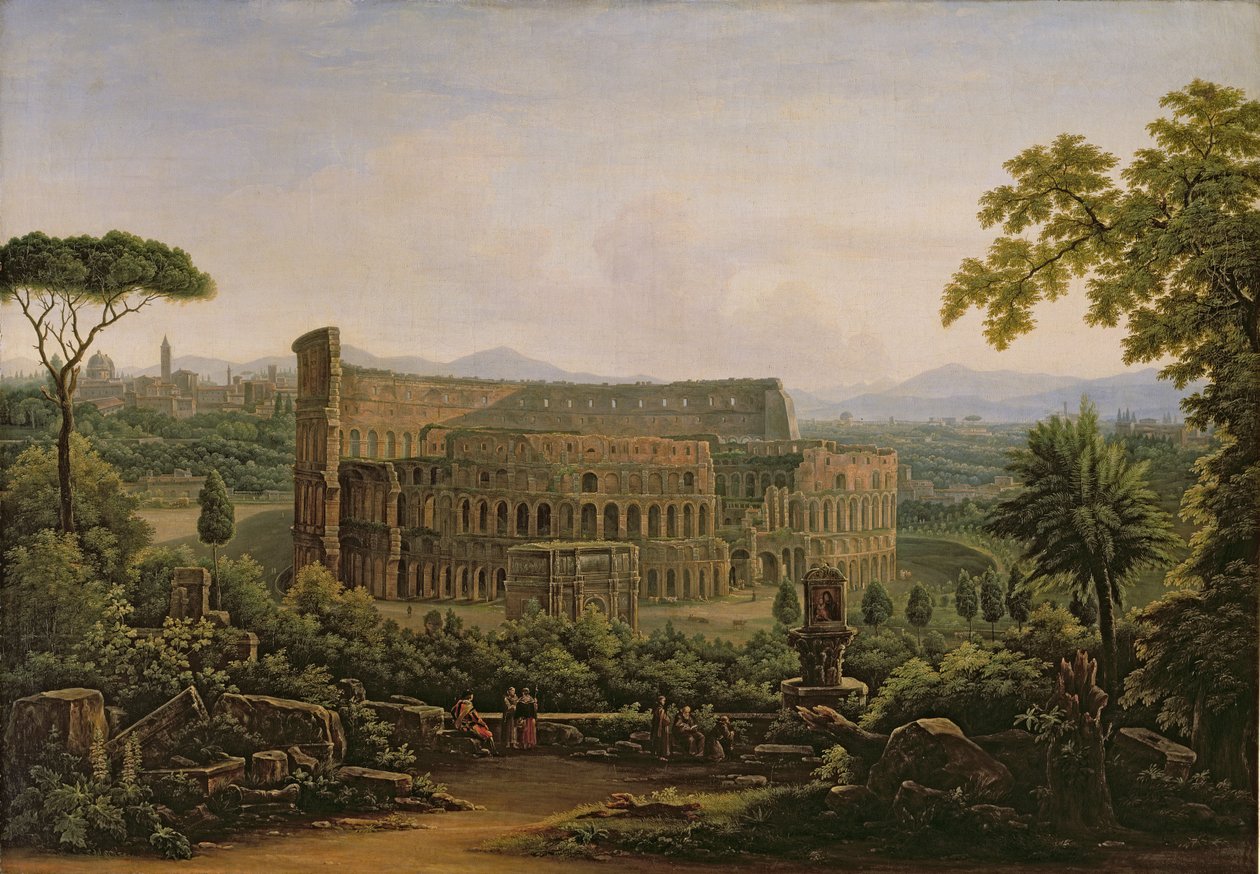 Kilátás a Colosseumra a Palatinus-dombról, Róma, 1816 alkotó: Fedor Mikhailovich Matveev
