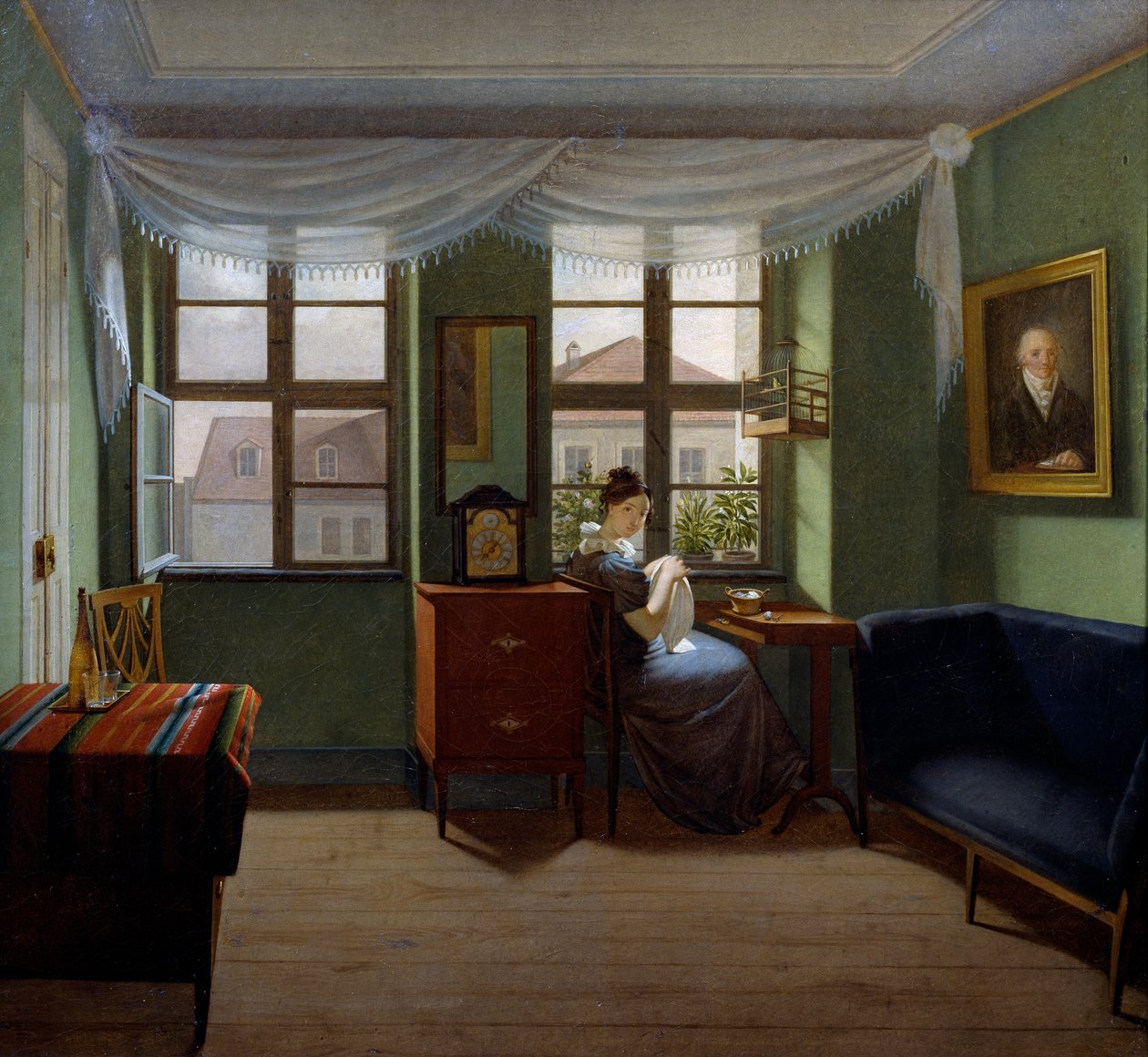 Varrás, Fjodor Tolsztoj (1783-1873) festménye, Olaj, vászon, 42x46, 8 cm alkotó: Fedor Petrovich Tolstoy