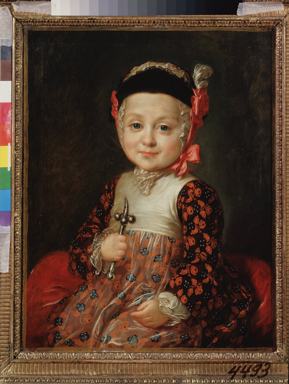 Alekszej Grigorjevics Bobrinszkij (1762-1813) gyermekkori portréja. (II. Katalin törvénytelen gyermeke alkotó: Fedor Stepanovich Rokotov