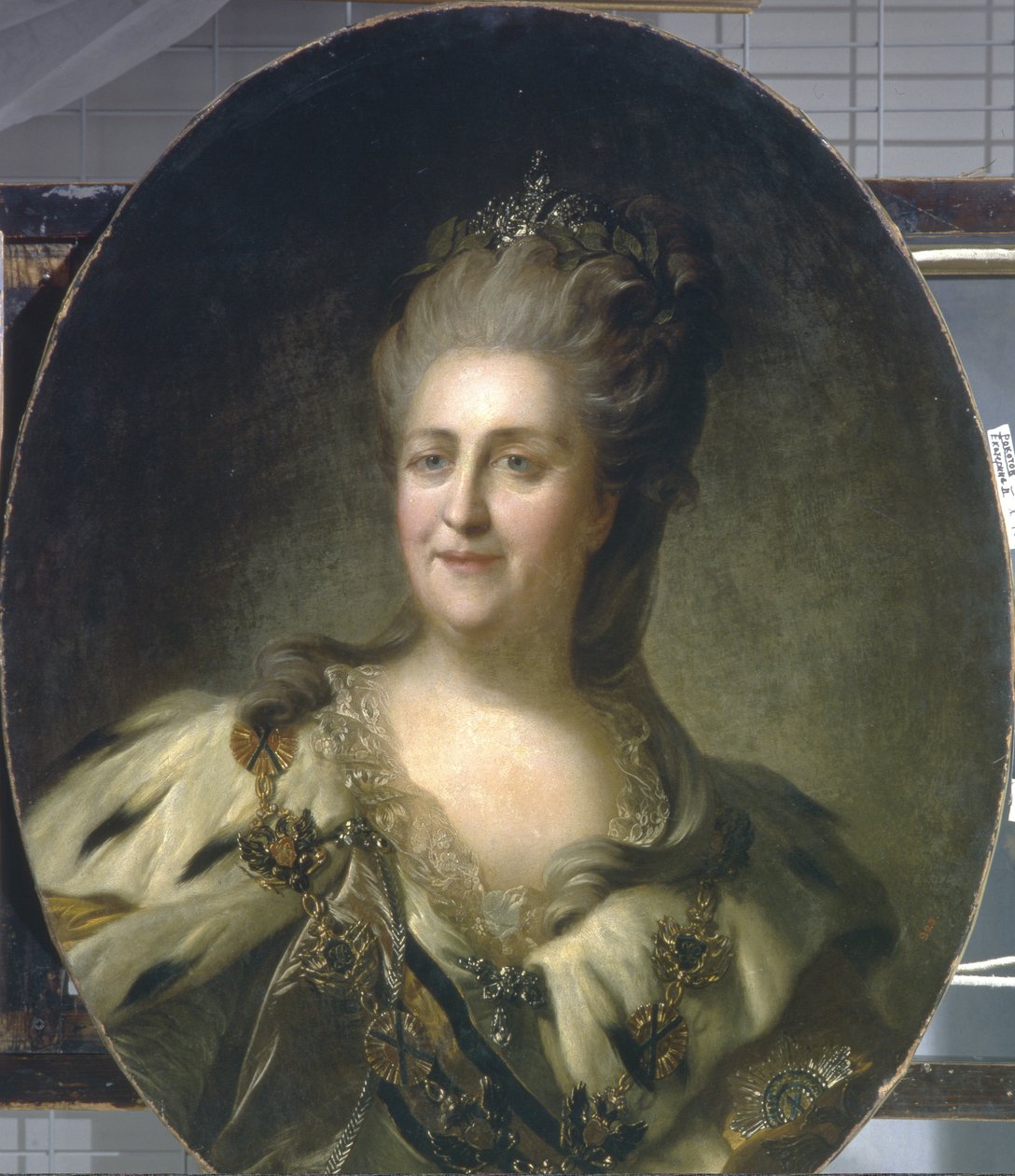 II. Katalin császárné portréja 1729-1796, 1779 alkotó: Fedor Stepanovich Rokotov