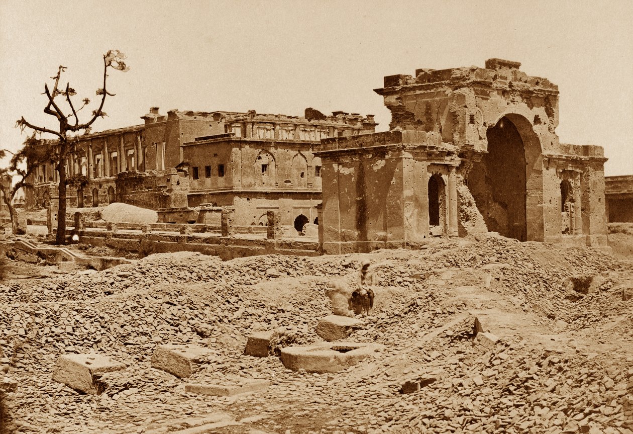 Gateway és bankettterem, Lucknow alkotó: Felice Beato