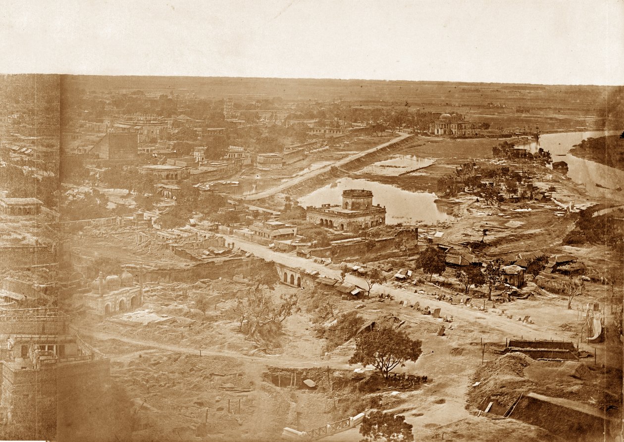 Panoráma MachiBoranról, Lucknow alkotó: Felice Beato
