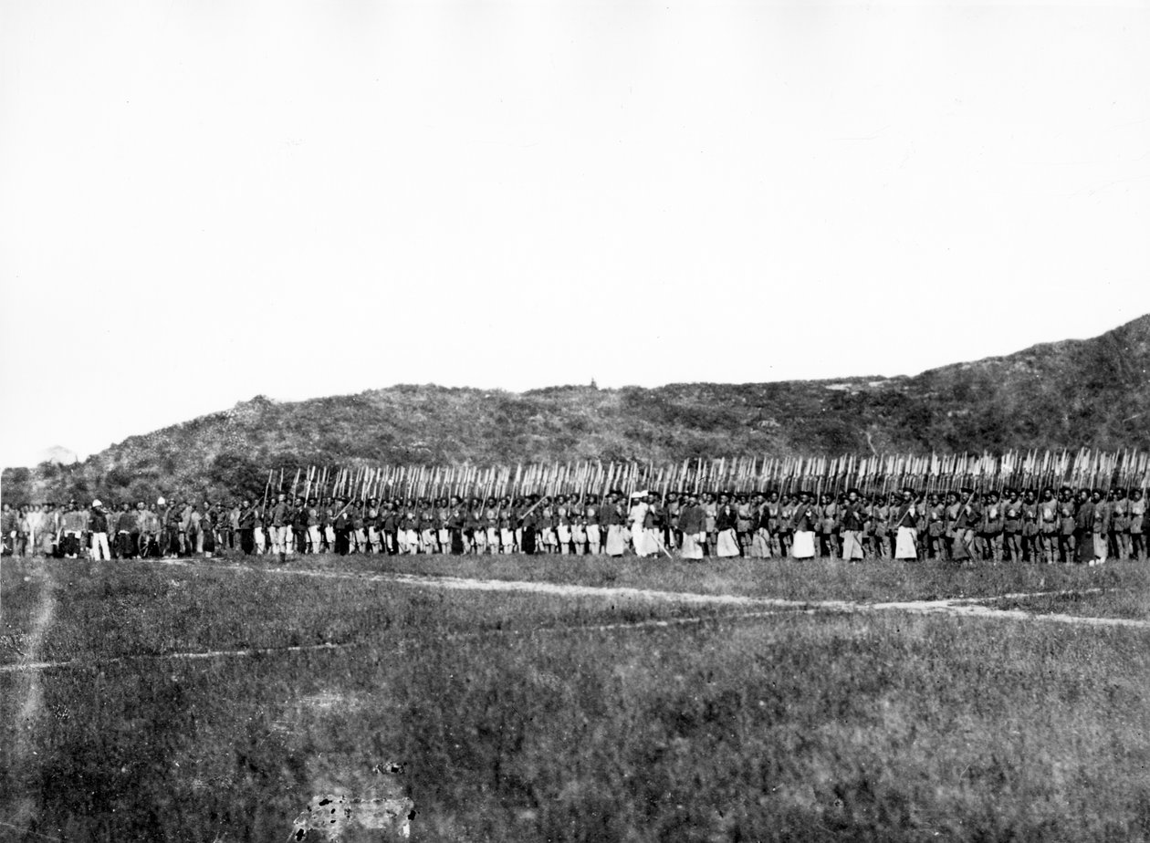 Az örökké győztes hadsereg, 1863 körül alkotó: Felice Beato
