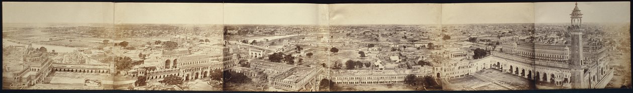 (Lucknow panorámája, a Kaiserbagh palotából készült) alkotó: Felice Beato
