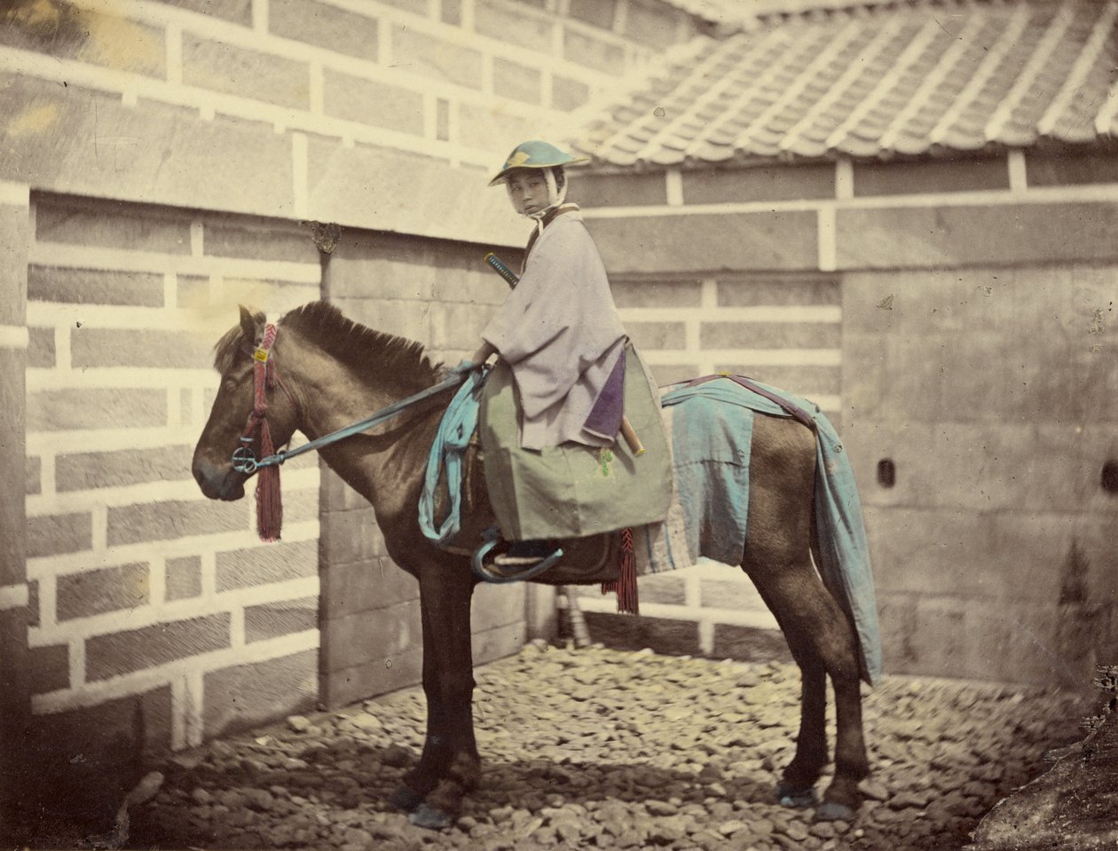 [Egy japán lovas tiszt] alkotó: Felice Beato