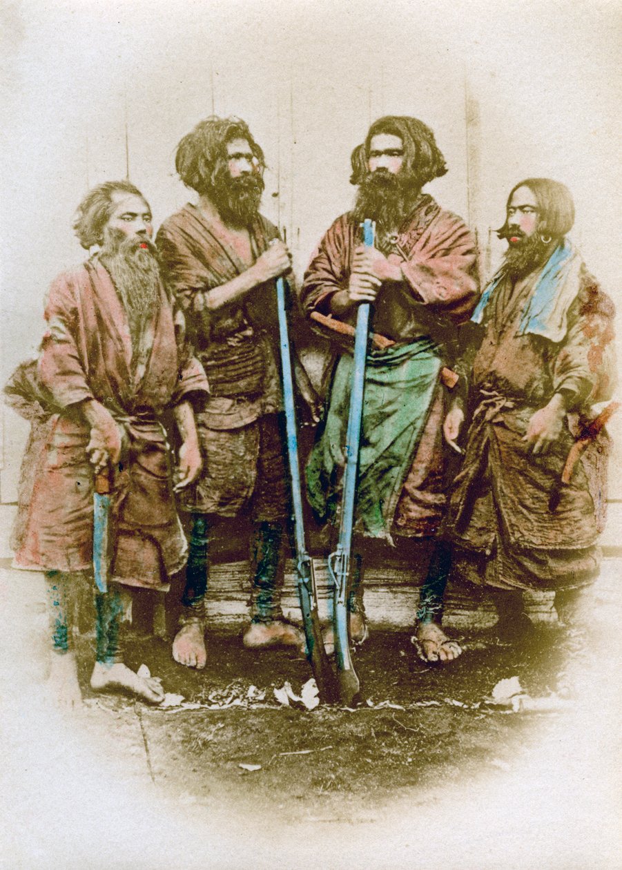 Ainu népcsoport, Japán, 1882 alkotó: Felice Beato