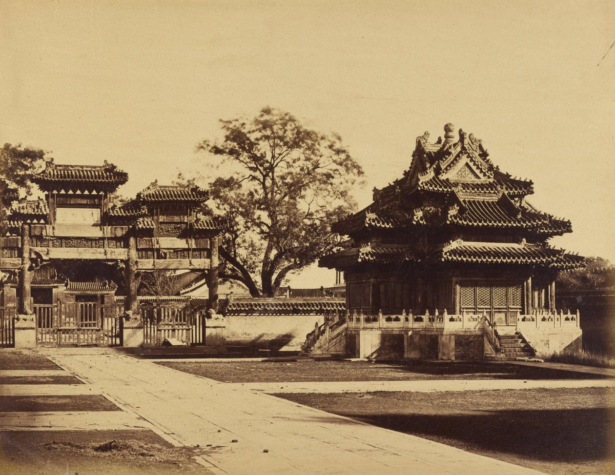Téli császári palota, Pekin, 1860. október 29. alkotó: Felice Beato