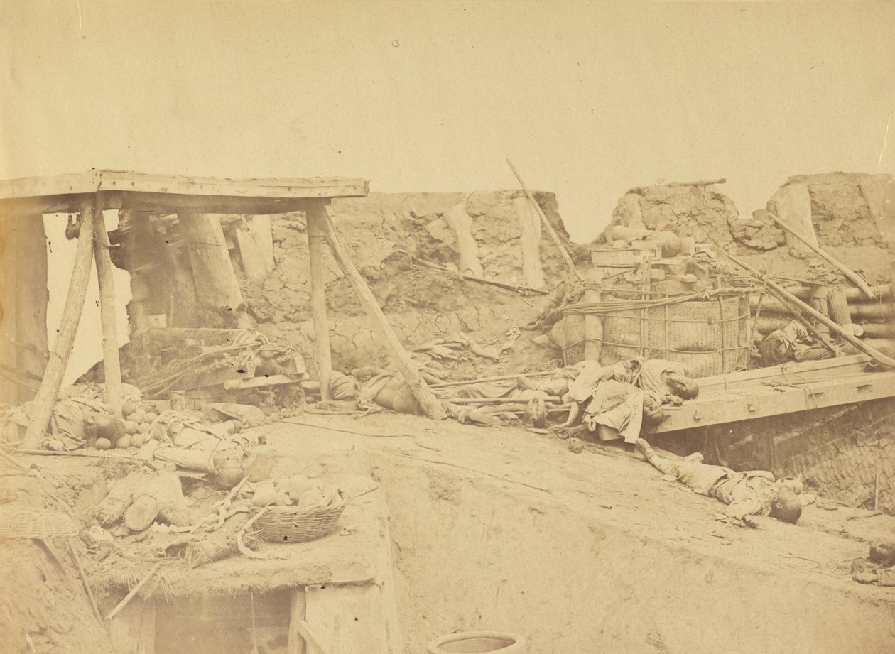 A brit bejárat belseje, North Fort 1860. augusztus 21 alkotó: Felice Beato