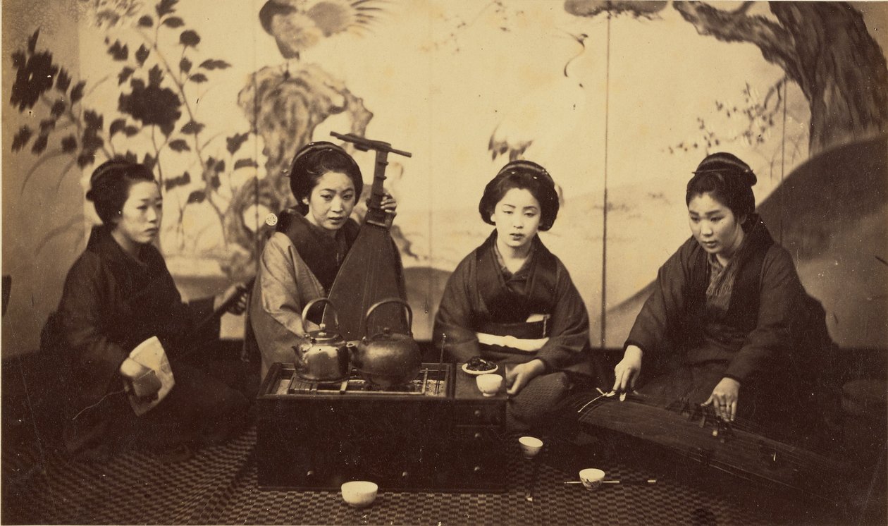 [Japán zenei est] alkotó: Felice Beato