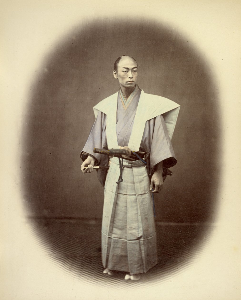 Japán jakonin szertartásruhában alkotó: Felice Beato