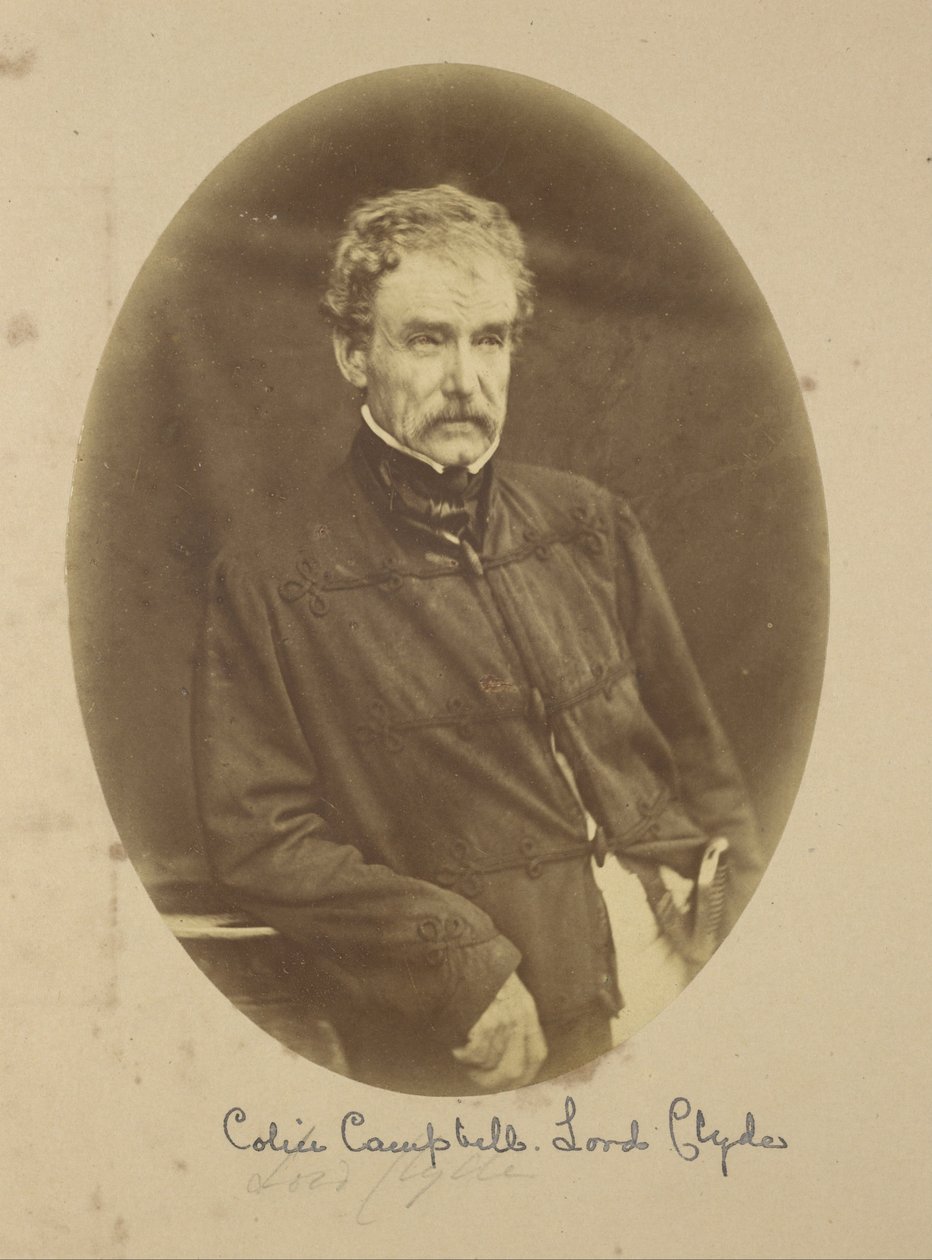 Sir Colin Campbell Lord Clyde, India főparancsnokának portréja alkotó: Felice Beato
