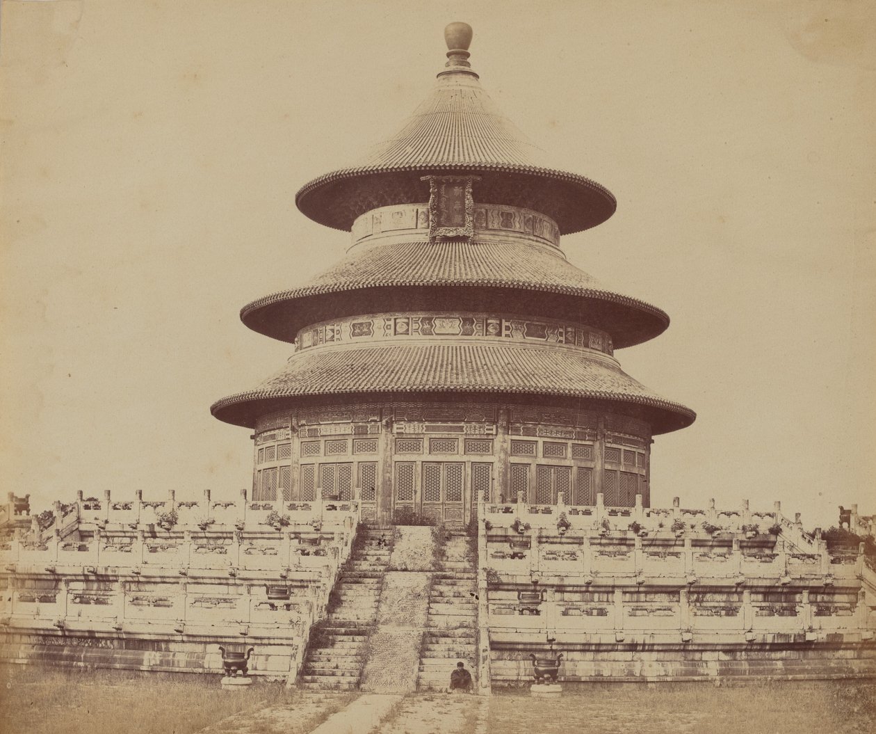 Sacred Temple of Heaven Where the Emperor Sacrifices Once a Year, in the Chinese City of Pekin, October 1860   1246151   hu       hungarian Successfully Translated  Original: Bergachtig nachtlandschap Translat: Bergachtig nachtlandschap 1340663 hu hungaria alkotó: Felice Beato