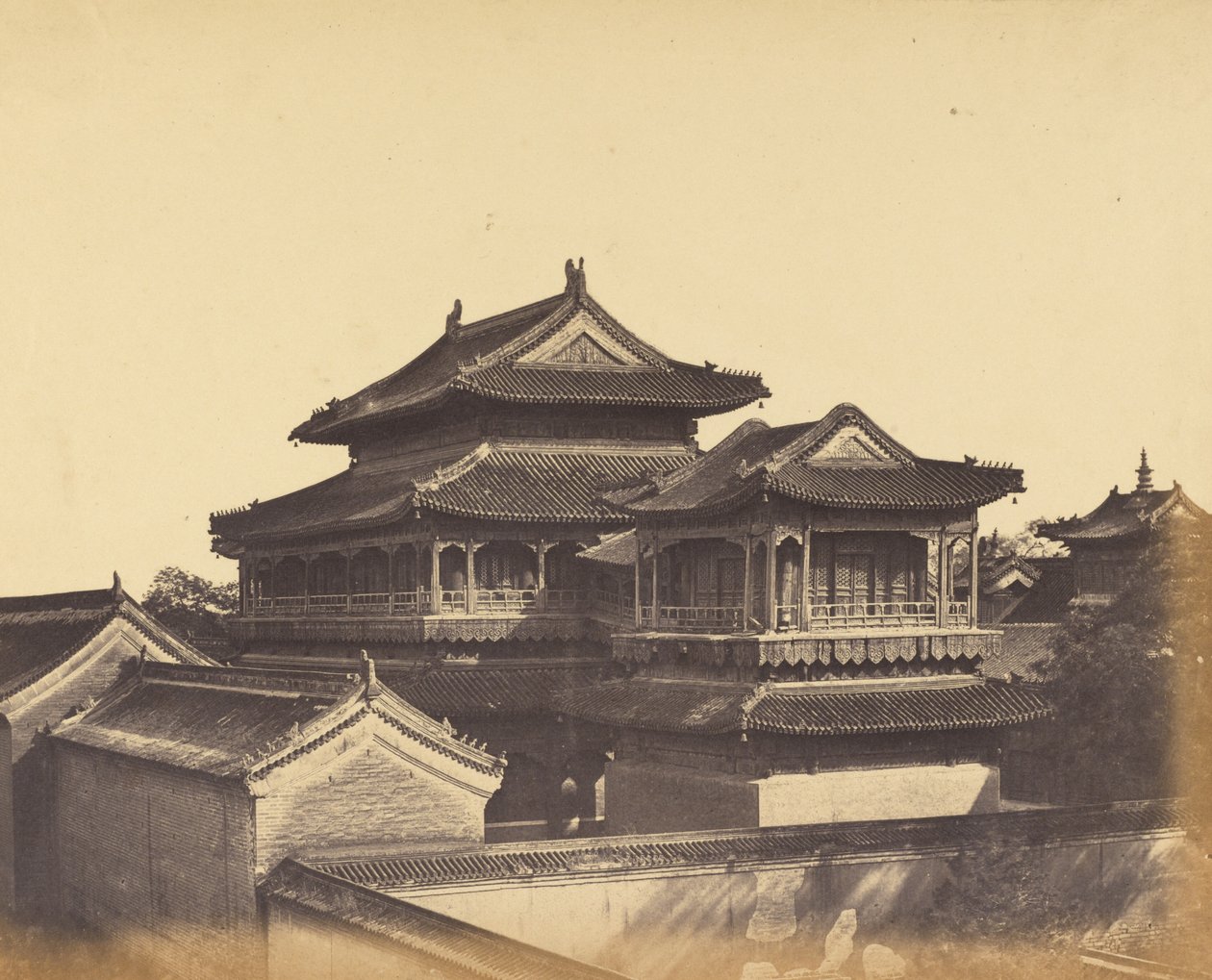 Konfuciusz-templom, Pekin, 1860 októbere alkotó: Felice Beato