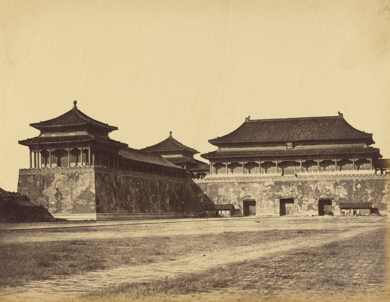 A nagy császári téli palota, Pekin, 1860. október 29. alkotó: Felice Beato