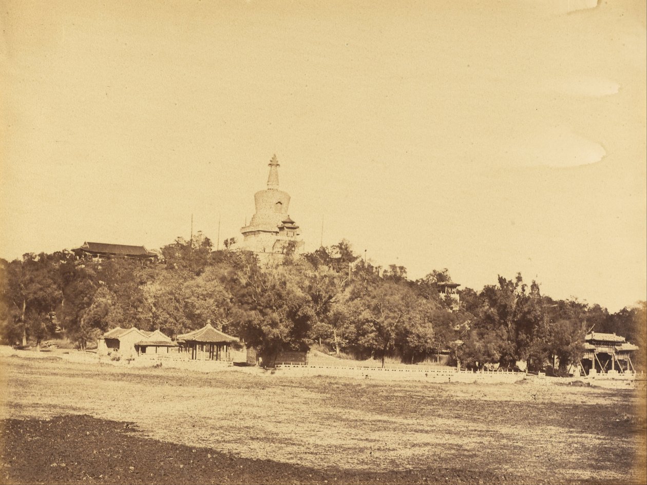 A Nagy Pagoda a császári téli kert palotájában, 1860. október 29 alkotó: Felice Beato