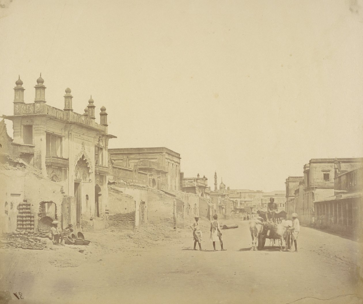 [Az út, amelyen Henry Havelock tábornok belépett a Lucknow-i rezidenciára] alkotó: Felice Beato