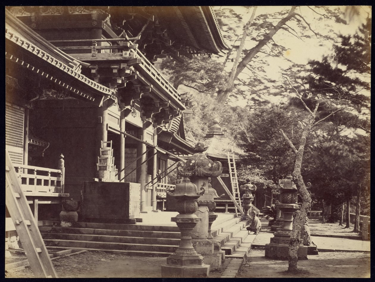 A Hatchiman templom, Kamakura alkotó: Felice Beato