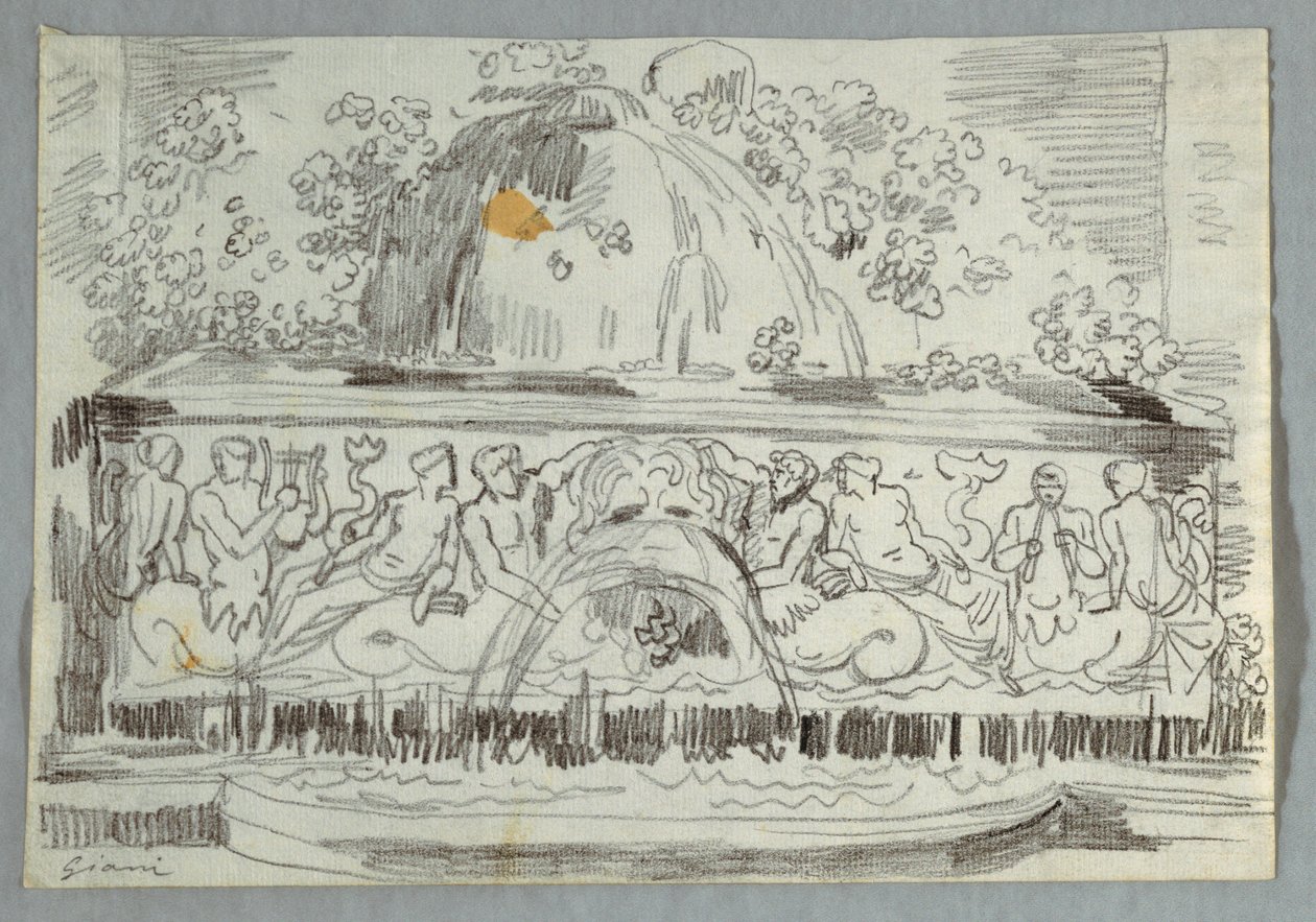 Design for Fountain Tritone alkotó: Felice Giani
