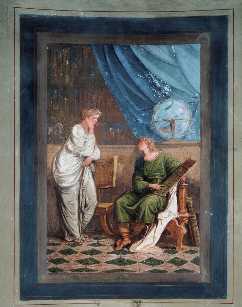 Johannes Kepler német csillagász (freskó alkotó: Felice Giani
