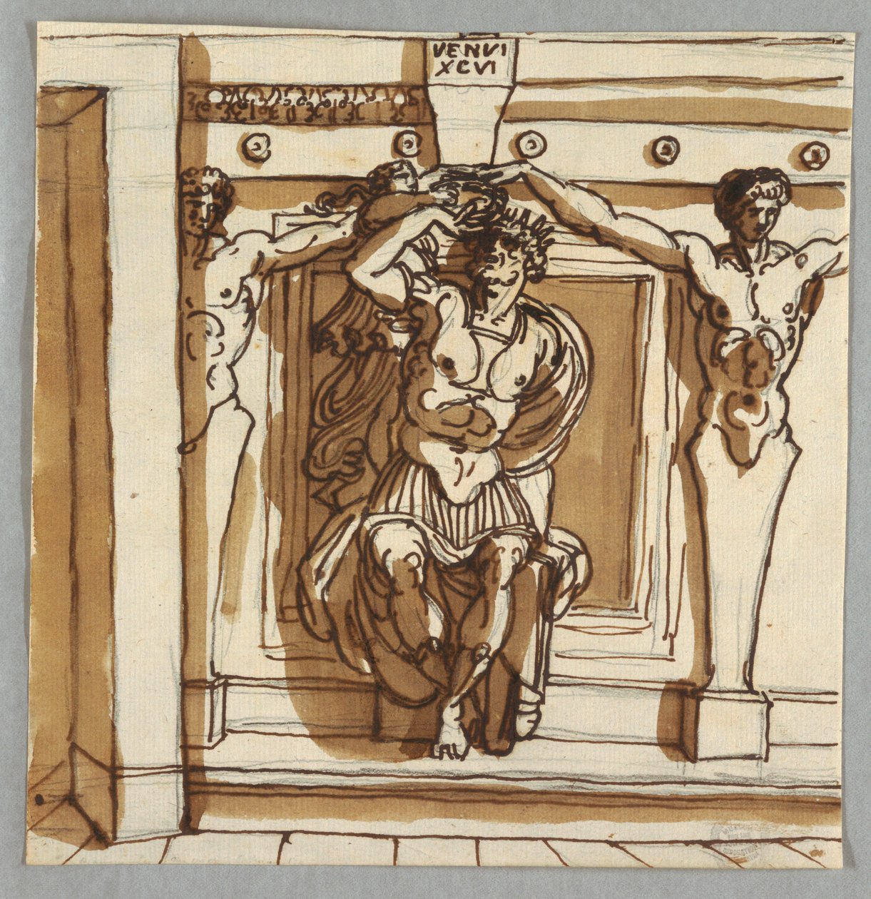 Godfrey de Bouillon, Giulio Romano és Raphael Sanzio után alkotó: Felice Giani