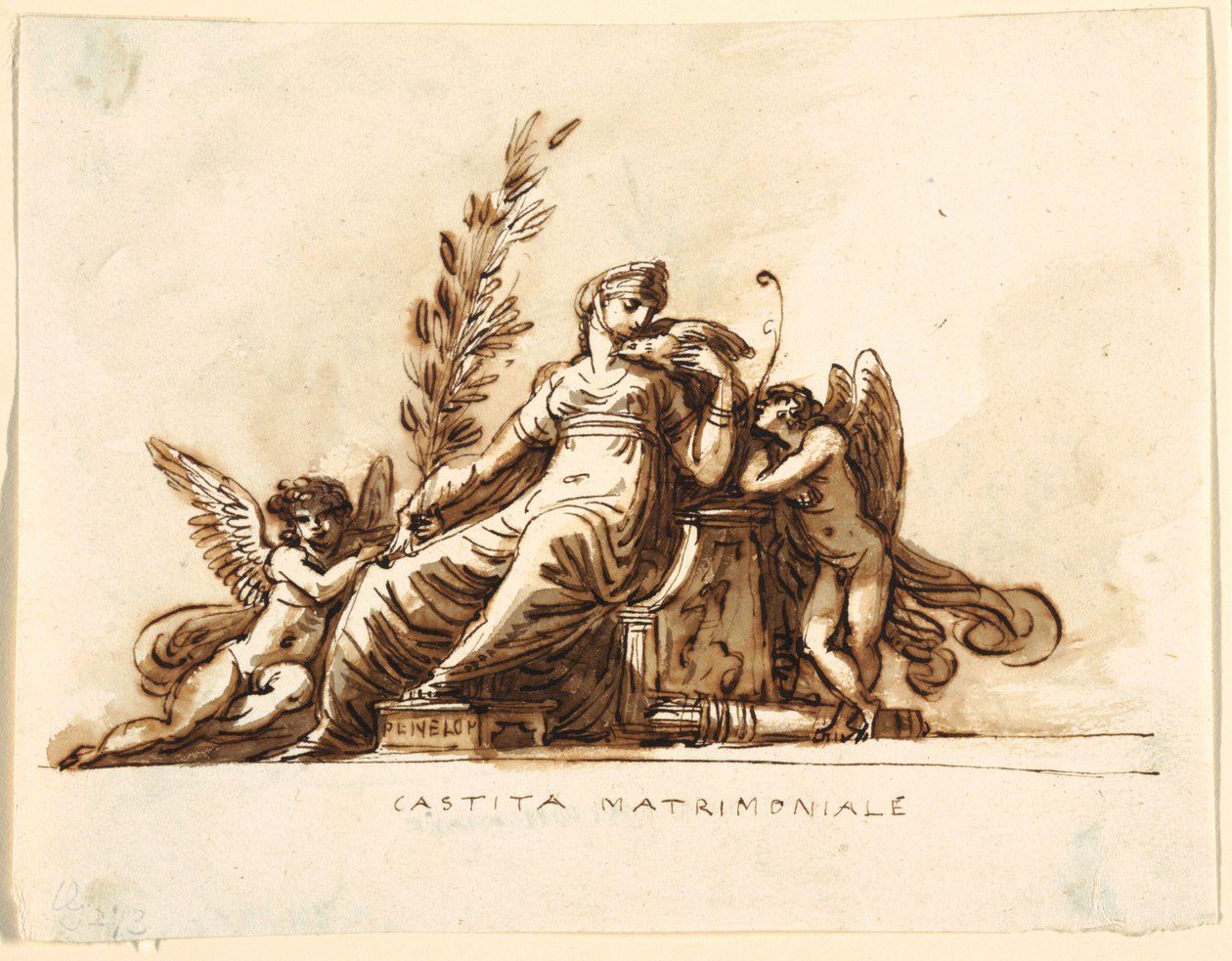 Házassági tisztaság, Corneglia Csarnok, Palazzo Cavina, Faenza alkotó: Felice Giani