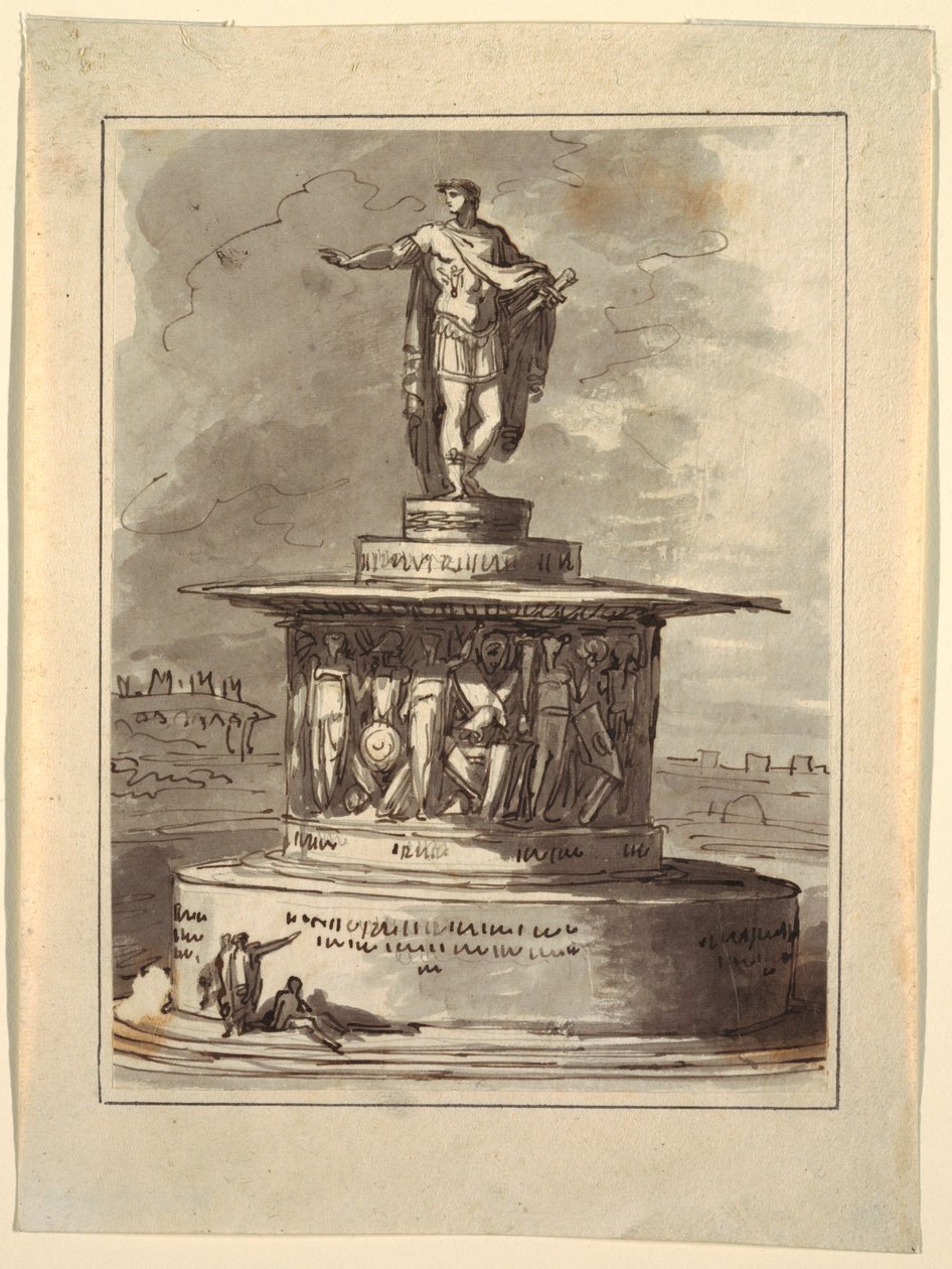 Foro Bonaparte emlékművének projektje, Milánó, 1800 alkotó: Felice Giani
