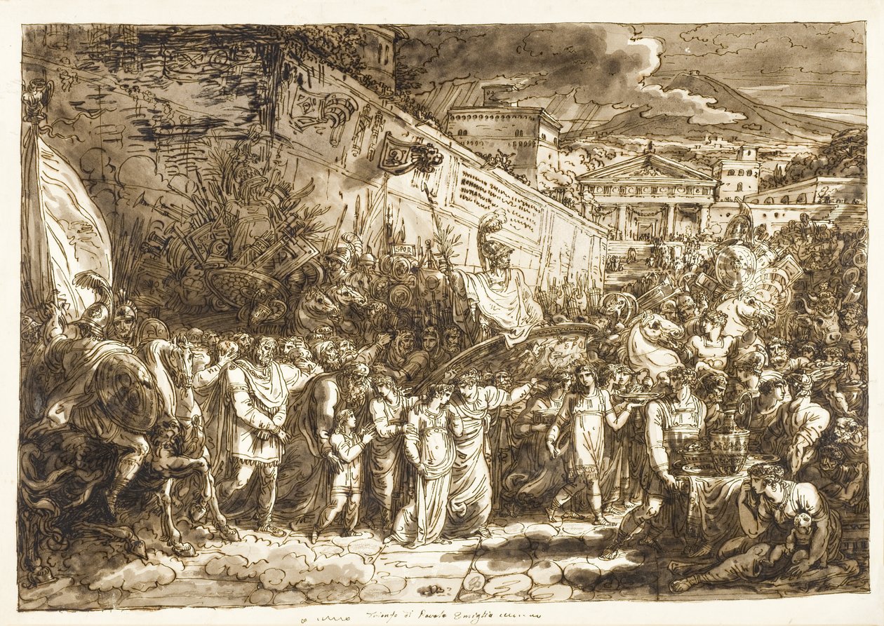 Paulus Emilius diadala alkotó: Felice Giani