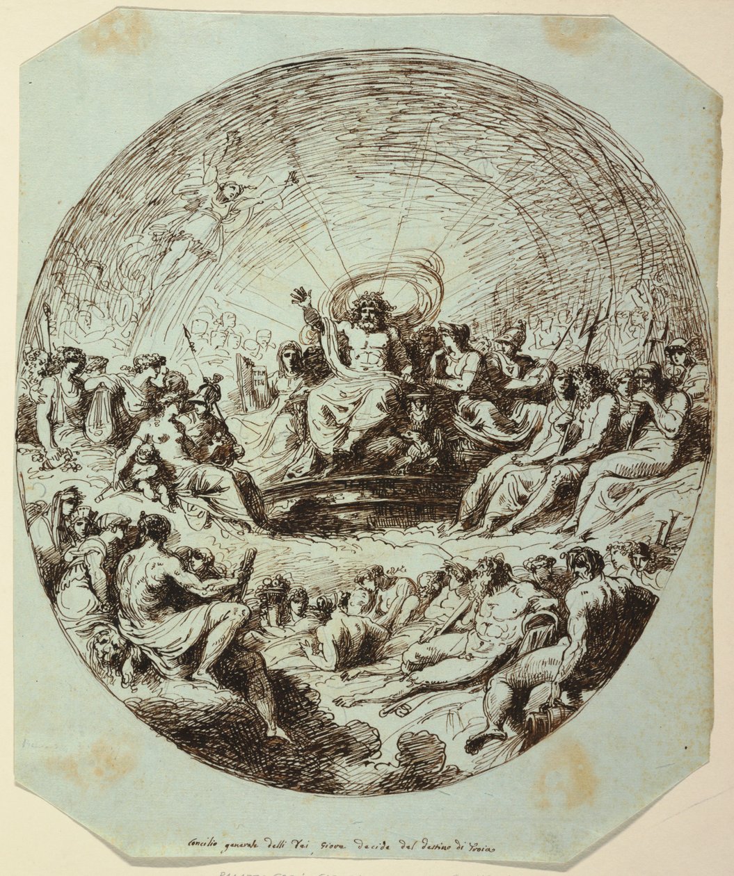 Zeusz dönt Trója sorsáról, Palazzo Gessi, Faenza alkotó: Felice Giani