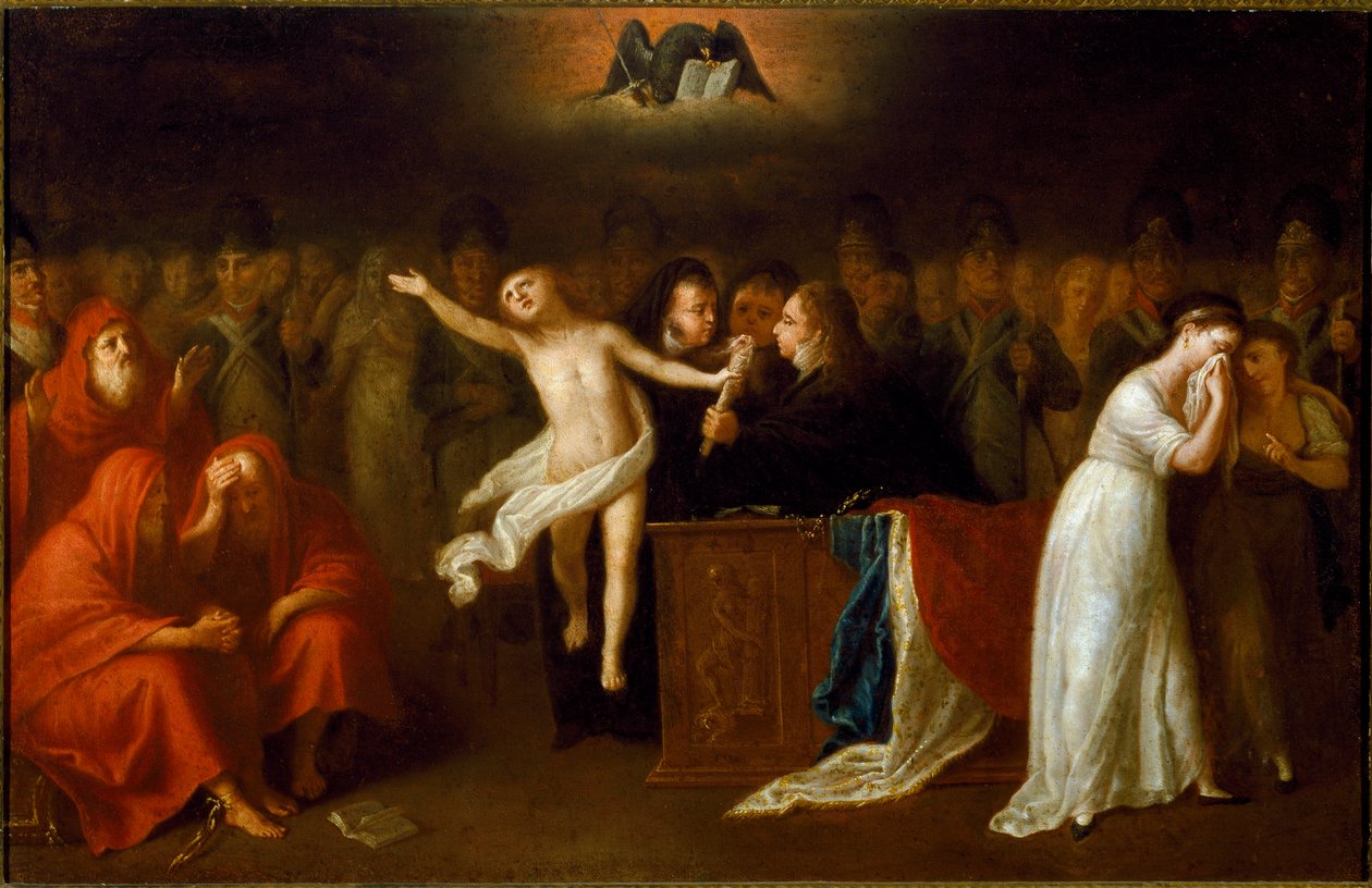 A magánszemélyek közötti törvényeket szabályozó Polgári Törvénykönyv vagy Bonaparte (1765-1821) Napóleon (1765-1821) törvénykönyvének 1804. március 21-i kihirdetésével a jobboldali nők valószínűleg azt a törvényt szimbolizálják, amely az anya családon belü alkotó: Felice Guascone