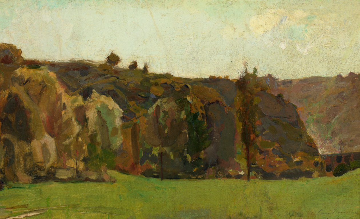 Táj az Ardennekben alkotó: Félicien Rops