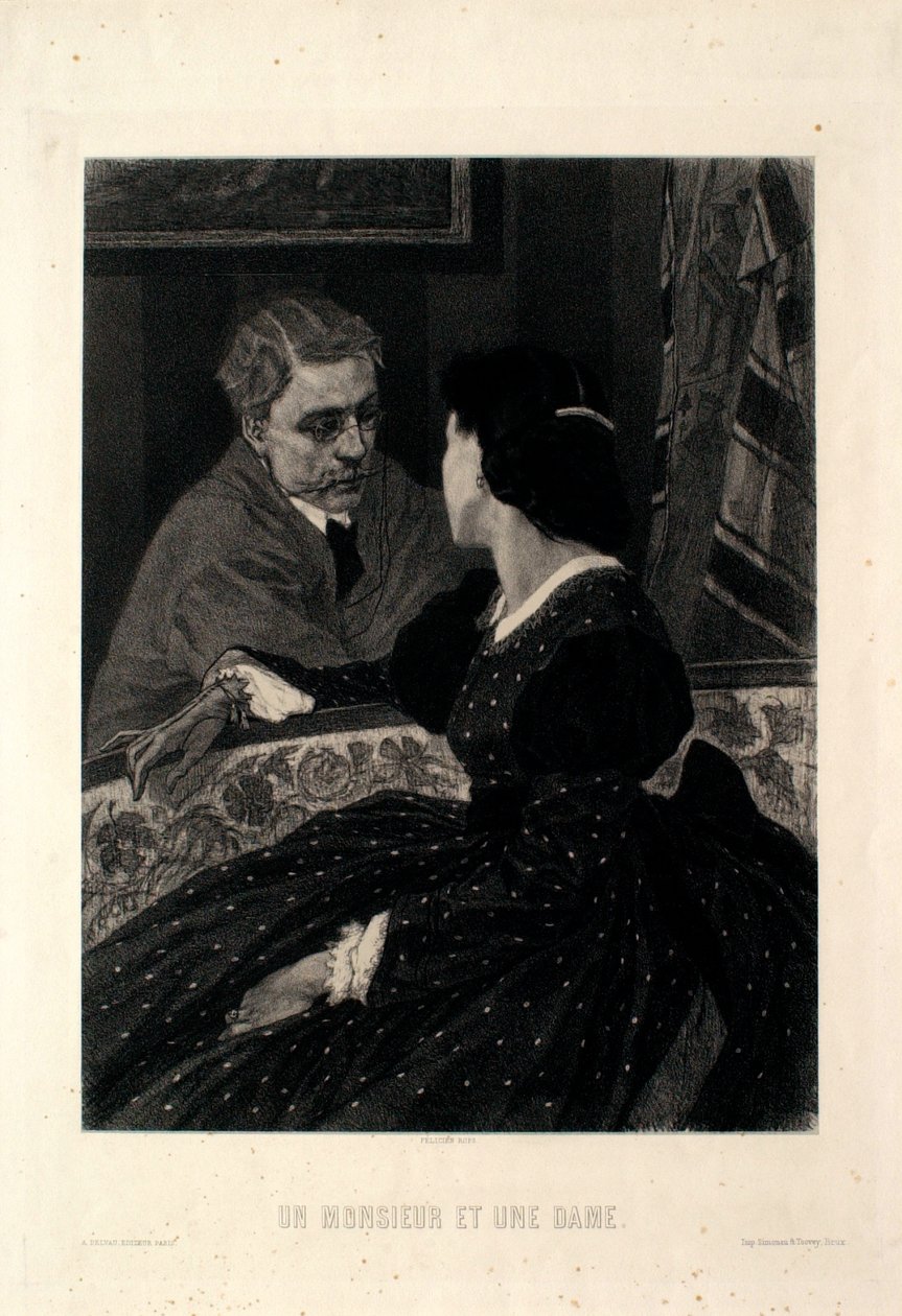 Egy úr és egy hölgy alkotó: Félicien Rops