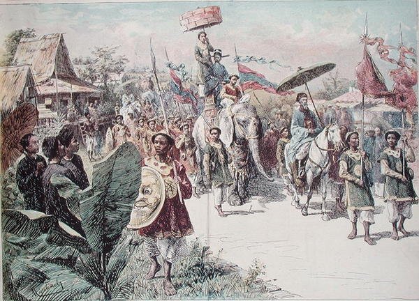 Hanoi kormányzójának testülete, 1870-80 körül (színes litó) alkotó: Felicien baron de Myrbach Rheinfeld