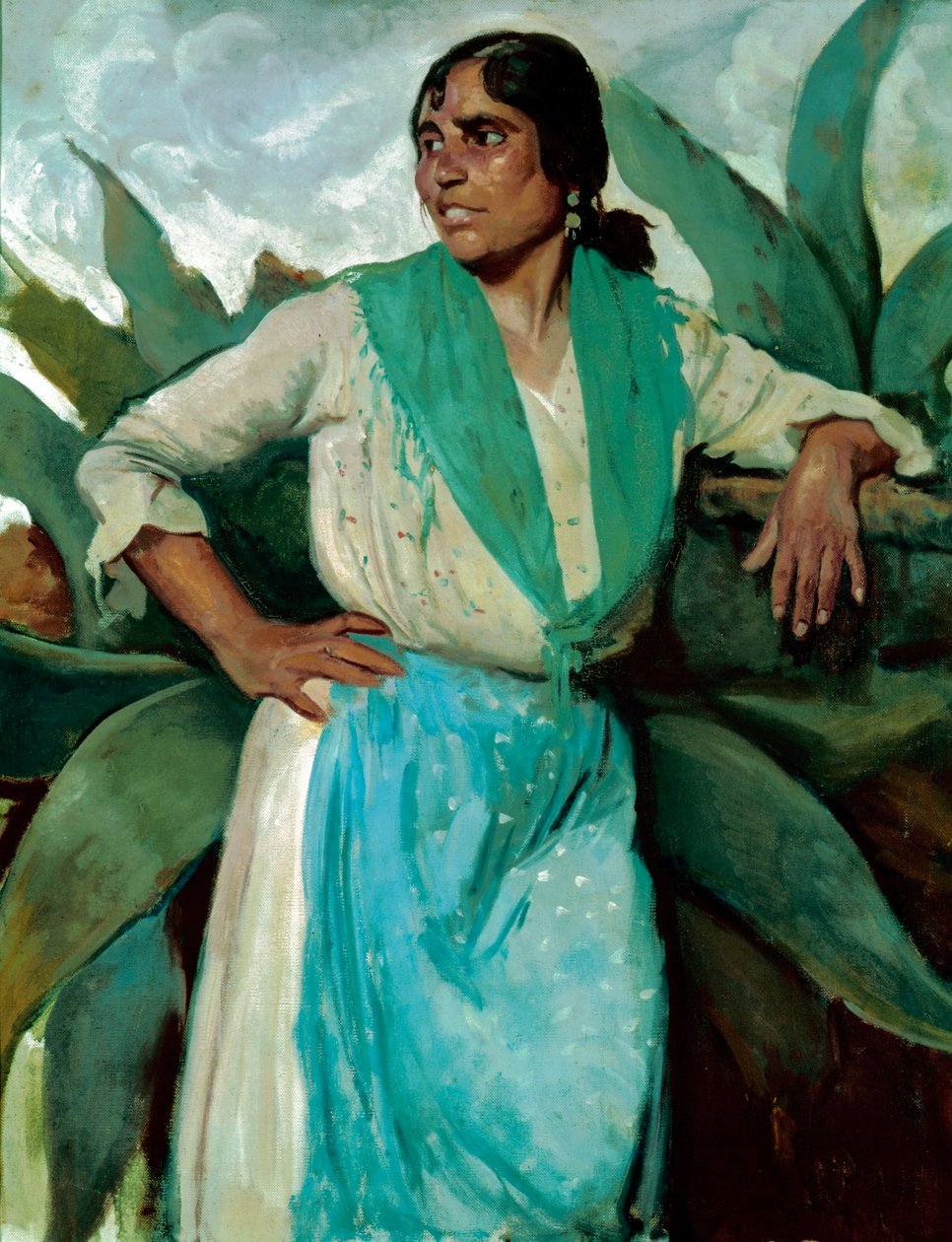 Cigány nő, 1929 körül (olaj, vászon) alkotó: Felipe Abarzuza y Rodriguez de Arias