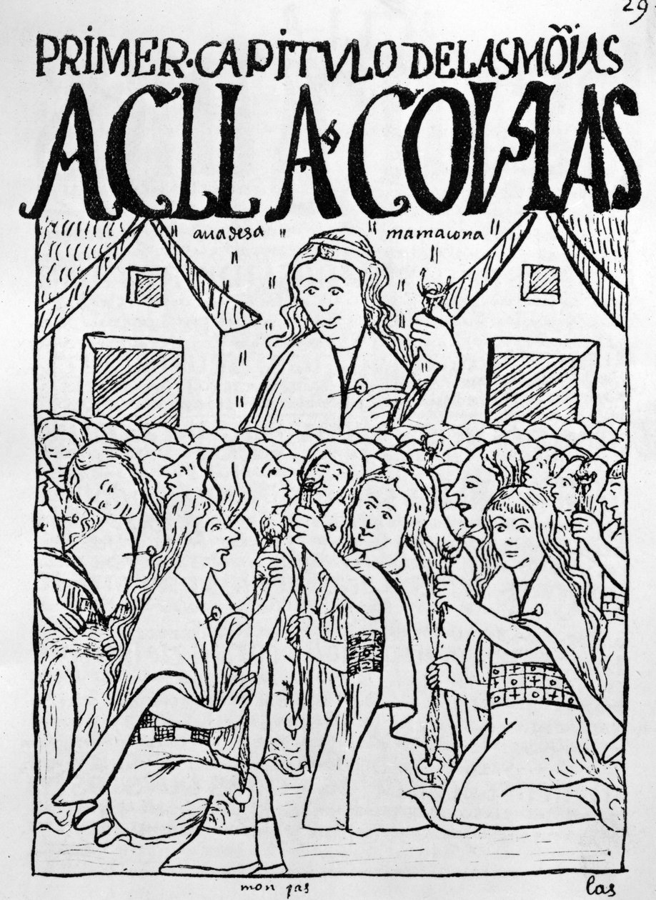A kiválasztott szüzek alkotó: Felipe Huaman Poma de Ayala