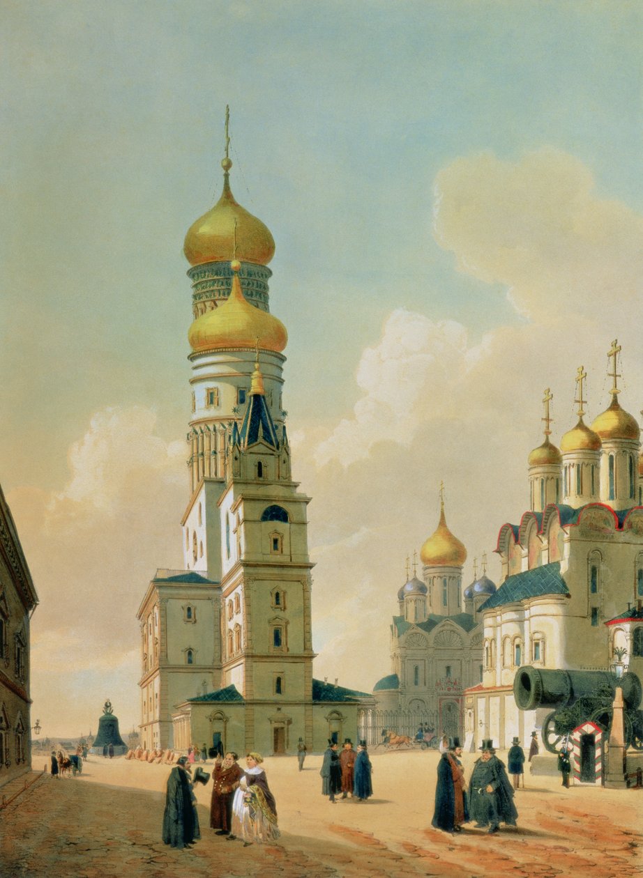 Nagy Iván harangtorony a moszkvai Kremlben, Lemercier nyomtatása, Párizs, 1840-es évek alkotó: Felix Benoist